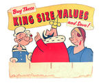 KING FEATURES SYNDICATE STORE DISPLAY SIGN.