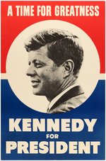 KENNEDY "A TIME FOR GREATNESS" PORTRAIT POSTER.