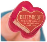 "BETTY BOOP" LARGE CELLULOID FIGURE WITH HEART ON DRESS.