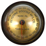 "KEYSTONE ROOFING/THERMO-VANE" DESKTOP THERMOMETER.