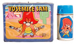 "BUGS BUNNY/YOSEMITE SAM" VINYL LUNCH BOX WITH THERMOS.