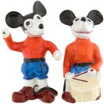 MICKEY MOUSE CHINA BAND FIGURES PAIR.
