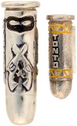 LONE RANGER & TONTO PURE SILVER INTERCHANGEABLE BULLET RING LIMITED EDITION PAIR (COLOR VARIETY).