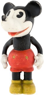 "MICKEY MOUSE" RARE LARGE SIZE VARIATION BISQUE W/MOVABLE ARMS.