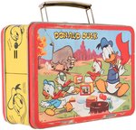 "MICKEY MOUSE - DONALD DUCK" METAL LUNCHBOX WITH THERMOS.