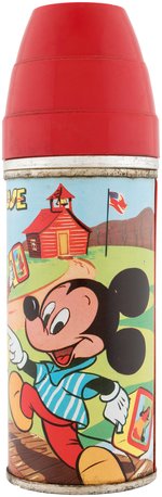 "MICKEY MOUSE - DONALD DUCK" METAL LUNCHBOX WITH THERMOS.