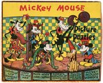 "MICKEY MOUSE 4 PICTURE PUZZLES" BOXED SET.