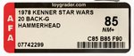 "STAR WARS - HAMMERHEAD" 20 BACK-G AFA 85 NM+.