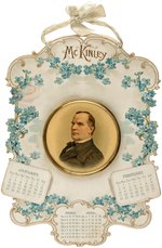 DIE CUT "McKINLEY" 1901 CALENDAR FEATURING LARGE PORTRAIT CELLO.