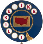 "I LIKE IKE" ROTARY PHONE DIAL LADIES COMPACT.