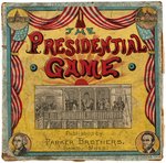 BENJAMIN HARRISON "PRESIDENTIAL GAME" COMPLETE 1889 PARKER BROTHERS CARD GAME.
