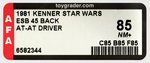 "STAR WARS: THE EMPIRE STRIKES BACK - AT-AT DRIVER" 45 BACK AFA 85 NM+.