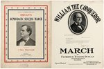 TRIO OF BRYAN ITEMS INCLUDING SONGSTER AND SHEET MUSIC "WILLIAM THE CONQUEROR".
