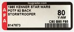 "STAR WARS: POWER OF THE FORCE - STORMTROOPER" 92 BACK AFA 80 Y-NM.