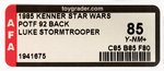 "STAR WARS: POWER OF THE FORCE - LUKE SKYWALKER (IMPERIAL STORMTROOPER)" 92 BACK AFA 85 Y-NM+.