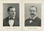 PAIR OF BRYAN AND SEWALL 1896 ADVERTISING TRADE CARDS.