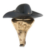 HOPALONG CASSIDY REMOVABLE HAT PREMIUM RING WITH COMPASS.