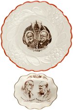 QUARTET OF ROOSEVELT & CHURCHILL ITEMS INCLUDING STRIKING CIGAR BOX LABEL.