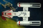 "STAR WARS - Y-WING FIGHTER DIE-CAST" AFA 85 NM+.