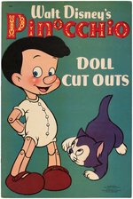 "PINOCCHIO DOLL CUT OUTS" LARGE FORMAT PAPERDOLL BOOK.