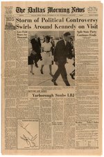 KENNEDY: ARCHIVE OF DALLAS NEWSPAPERS CHRONICLING TRIP, ASSASSINATION AND AFTERMATH.