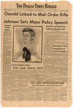 KENNEDY: ARCHIVE OF DALLAS NEWSPAPERS CHRONICLING TRIP, ASSASSINATION AND AFTERMATH.