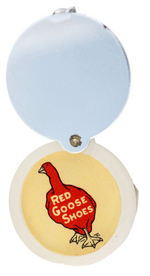 "RED GOOSE SHOES" RARE GLOW-IN-DARK SECRET COMPARTMENT RING.