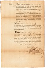 NEW YORK CITY 1796 TAVERN LICENSE SIGNED BY MAYOR RICHARD VARICK.