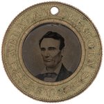 LINCOLN/HAMLIN 1860 FERROTYPE RARE VARIETY SIMILAR TO DeWITT 1860-90 AND 1860-91.