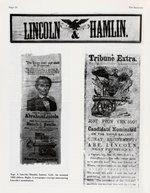 "LINCOLN & HAMLIN/LIBERTY & UNION!" UNLISTED HORIZONTAL FORMAT 1860 CAMPAIGN BANNER.