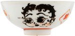 MICKEY MOUSE & BETTY BOOP GLAZED CHINA DISH/PLATE TRIO.