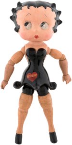 "BETTY BOOP" JOINTED WOOD & COMPOSITION DOLL (BLACK DRESS VARIETY).