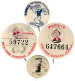 POPEYE BUTTON LOT.