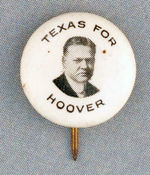 SCARCE "TEXAS FOR HOOVER."