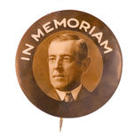 SCARCE WILSON "IN MEMORIAM" BY ST. LOUIS BUTTON CO.