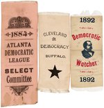 CLEVELAND RIBBON TRIO SPANNING 1884-1892 ALL UNLISTED IN SULLIVAN/FISCHER AND HAKE.
