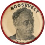 "ROOSEVELT BILL'S BUTTONS SEATTLE WASH." BUTTON UNLISTED IN HAKE.