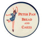 "PETER PAN BREAD AND CAKE" RARE 1930s LARGE AD BUTTON.