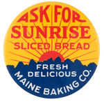 STRIKING, BRIGHT 2.5" FOR "MAINE BAKING CO."