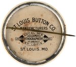 "CLIMB ON THE LANDON BANDWAGON" RARE 1936 SLOGAN BUTTON UNLISTED IN HAKE.