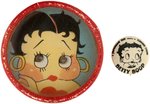 BETTY BOOP PARAMOUNT/FLEISCHER PROMOTIONAL BUTTON & DEXTERITY PUZZLE PAIR.