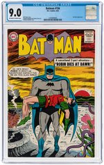 "BATMAN #156 JUNE 1963 CGC 9.0 VF/NM.