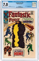 "FANTASTIC FOUR" #67 OCTOBER 1967 CGC 7.0 FINE/VF (FIRST HIM - ADAM WARLOCK).