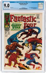 "FANTASTIC FOUR" #73 APRIL 1968 CGC 9.0 VF/NM.