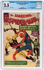 "AMAZING SPIDER-MAN" #16 SEPTEMBER 1964 CGC 2.5 GOOD+.