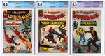 "AMAZING SPIDER-MAN" #17, #23 & #26 CGC GREEN GOBLIN TRIO.