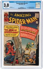 "AMAZING SPIDER-MAN" #18 NOVEMBER 1964 CGC 3.0 GOOD/VG.