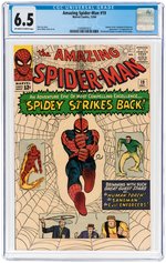 "AMAZING SPIDER-MAN" #19 DECEMBER 1964 CGC 6.5 FINE+.