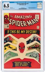 "AMAZING SPIDER-MAN #31 DECEMBER 1965 CGC 6.5 FINE+ (FIRST GWEN STACY & HARRY OSBORN).