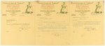 "ADVENTURES OF TARZAN" ELMO LINCOLN THEATER BOOKING LETTERHEAD TRIO.